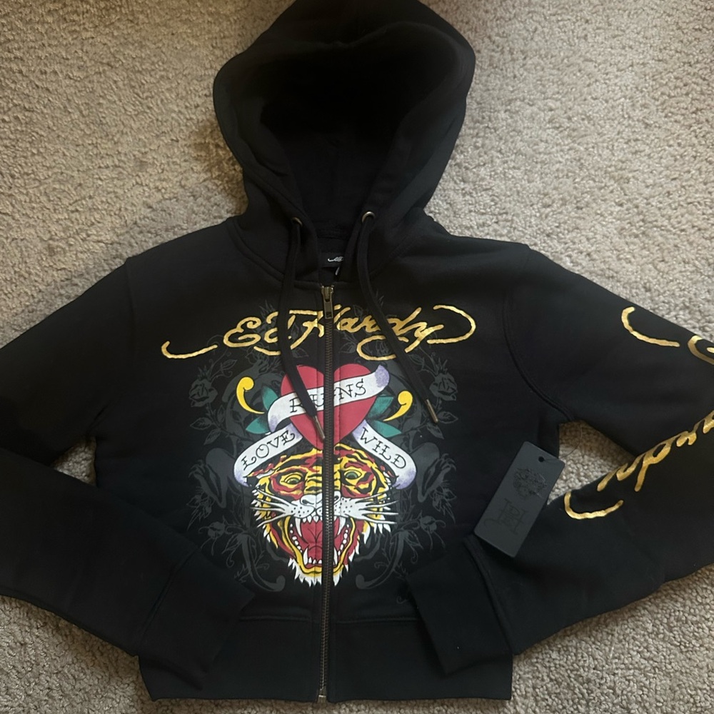 NWT EdHardy Cropped Jacket
